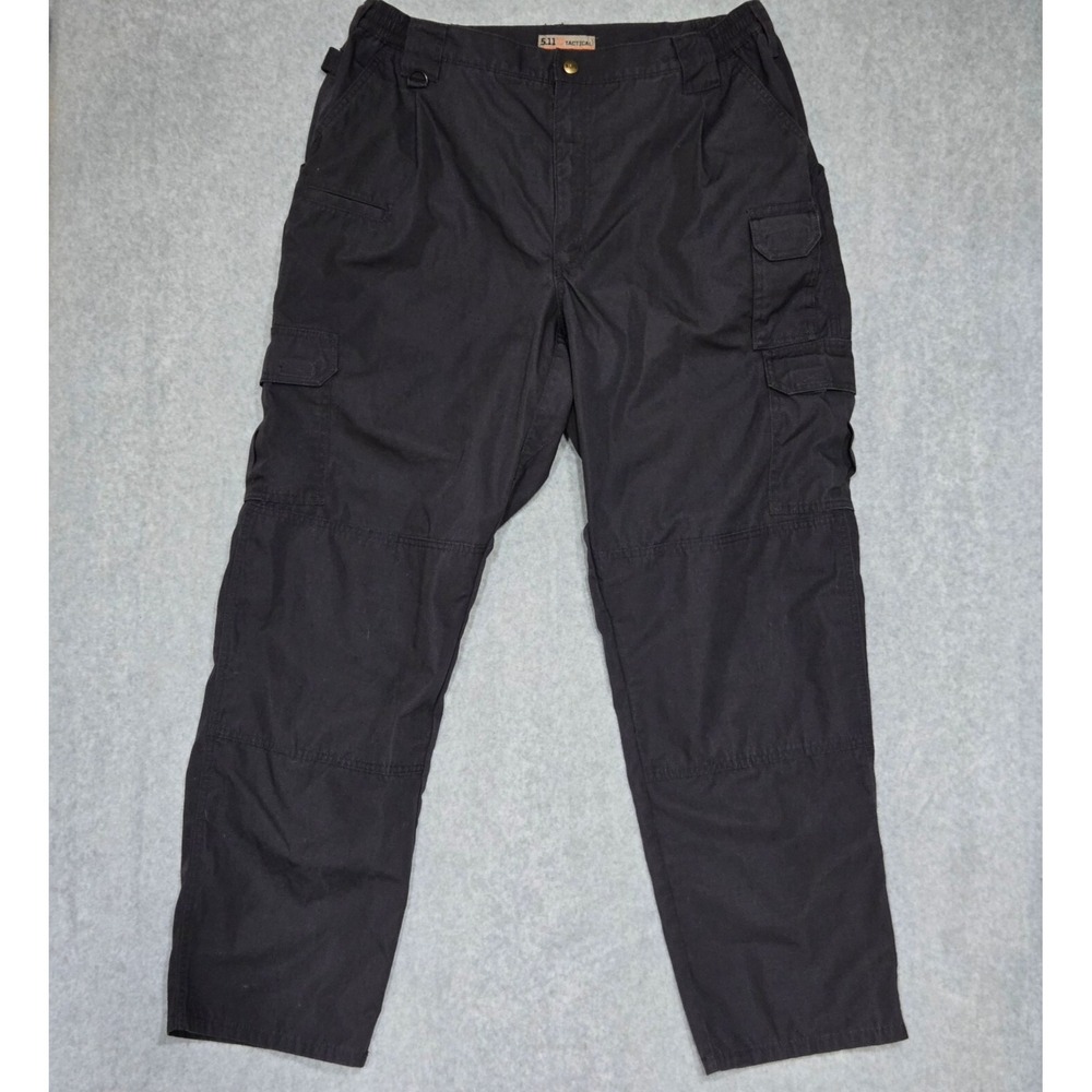 5.11 Tactical Pants Mens 42x34 Black Cargo RipStop Utility Military Outdoor Work